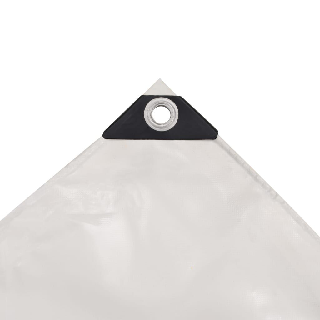 vidaXL Μουσαμάς 650 γρ./μ.² Λευκός 3 x 4 μ.