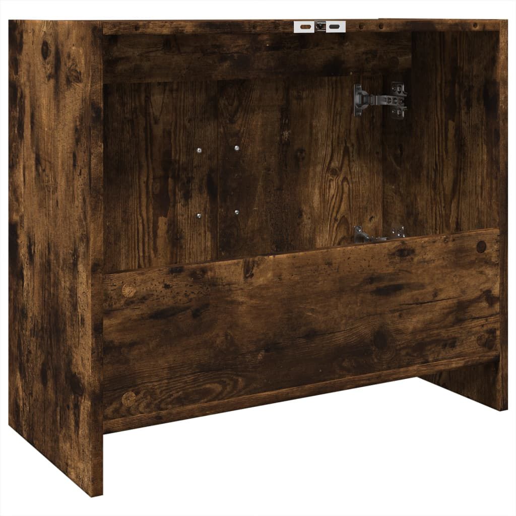 vidaXL Ντουλάπι Νιπτήρα Καπνιστή Δρυς 63x29x55 εκ. Επεξεργασμένο Ξύλο