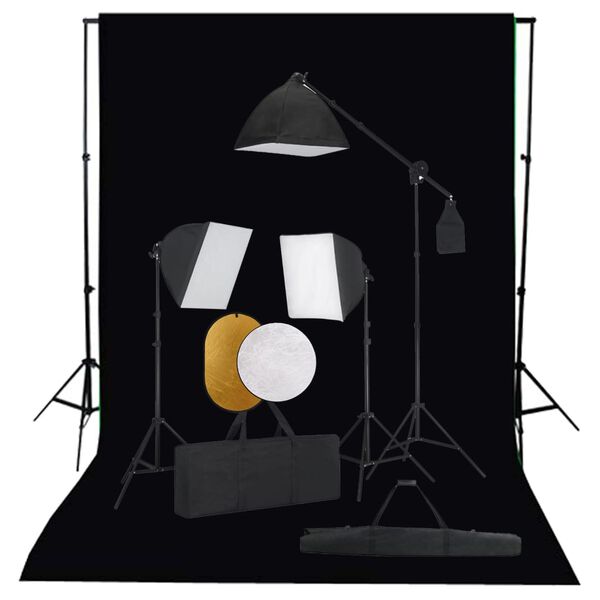 vidaXL &Kappa;&iota;&tau; &Phi;&omega;&tau;&omicron;&gamma;&rho;&alpha;&phi;&iota;&kappa;&omicron;ύ &Sigma;&tau;&omicron;ύ&nu;&tau;&iota;&omicron; Softbox &mu;&epsilon; &Phi;ώ&tau;&alpha;, &Phi;ό&nu;&tau;&omicron; & &Alpha;&nu;&alpha;&kappa;&lambda;&alpha;&sigma;&tau;ή&rho;&alpha;