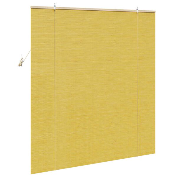 vidaXL Ρολά και Σκίες Παραθύρων Κίτρινο 150 x 160 cm Μπαμπού