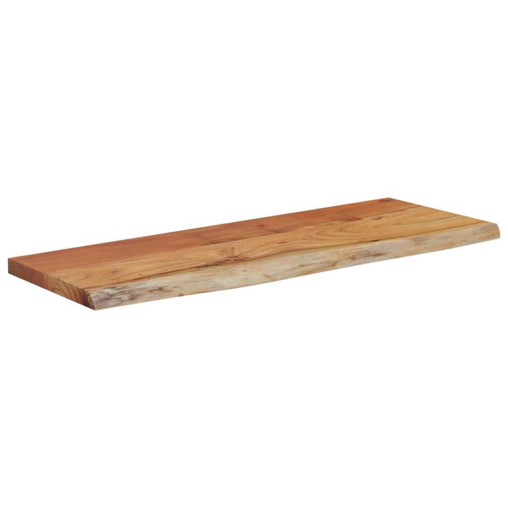 vidaXL Ράφι Επιτοίχιο Ορθ. Live Edge 70x30x2,5 εκ. Μασίφ Ξύλο Ακακίας