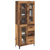 vidaXL Highboard &Pi;&alpha;&lambda;&iota;ό &Xi;ύ&lambda;&omicron; 69,5 x 34 x 180 &epsilon;&kappa;. &Epsilon;&pi;&epsilon;&xi;&epsilon;&rho;&gamma;&alpha;&sigma;&mu;έ&nu;&omicron; &xi;ύ&lambda;&omicron;