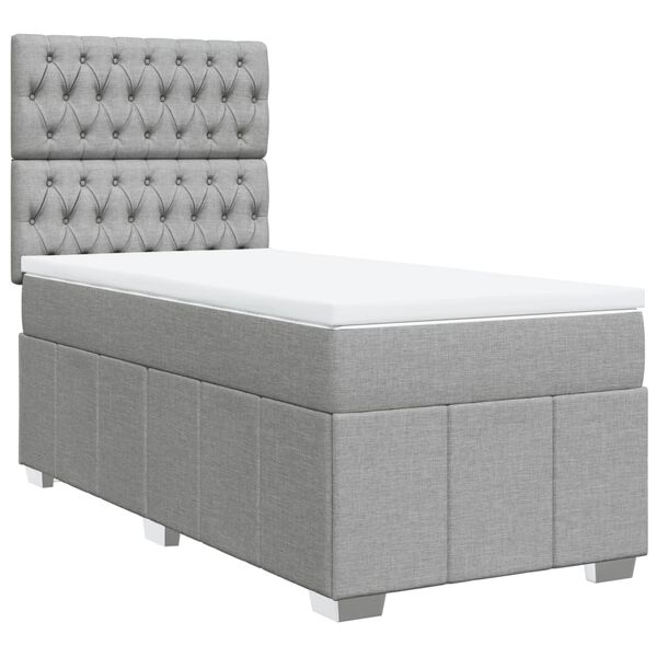 vidaXL &Kappa;&rho;&epsilon;&beta;ά&tau;&iota; Boxspring &mu;&epsilon; &Sigma;&tau;&rho;ώ&mu;&alpha; &Alpha;&nu;&omicron;&iota;&chi;&tau;ό &Gamma;&kappa;&rho;&iota; 100x200 &epsilon;&kappa;. &Upsilon;&phi;&alpha;&sigma;&mu;ά&tau;&iota;&nu;&omicron;