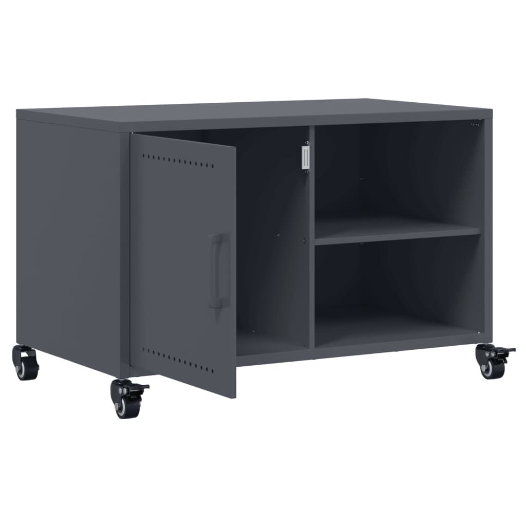 vidaXL Έπιπλο Τηλεόρασης Μαύρο 68x39x43,5 εκ. Χάλυβας