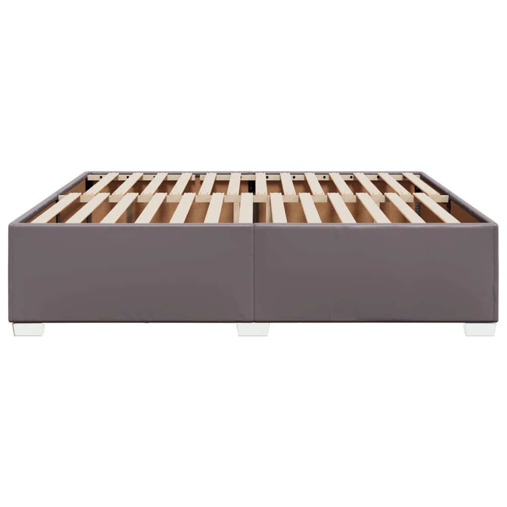 vidaXL Πλαίσιο Κρεβατιού Γκρι 180x200 εκ. από Συνθετικό Δέρμα