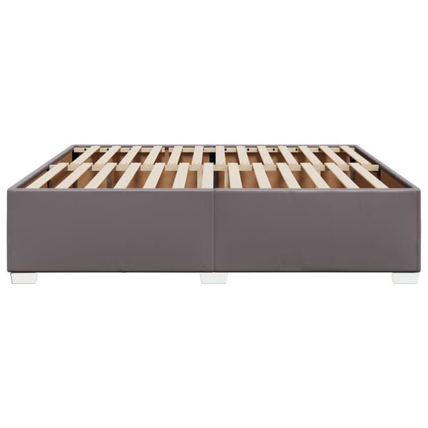 vidaXL Πλαίσιο Κρεβατιού Γκρι 180x200 εκ. από Συνθετικό Δέρμα