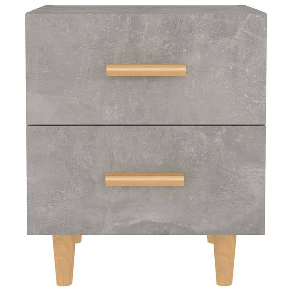 vidaXL Κομοδίνα 2 τεμ. Γκρι Σκυροδέματος 40 x 35 x 47,5 εκ.