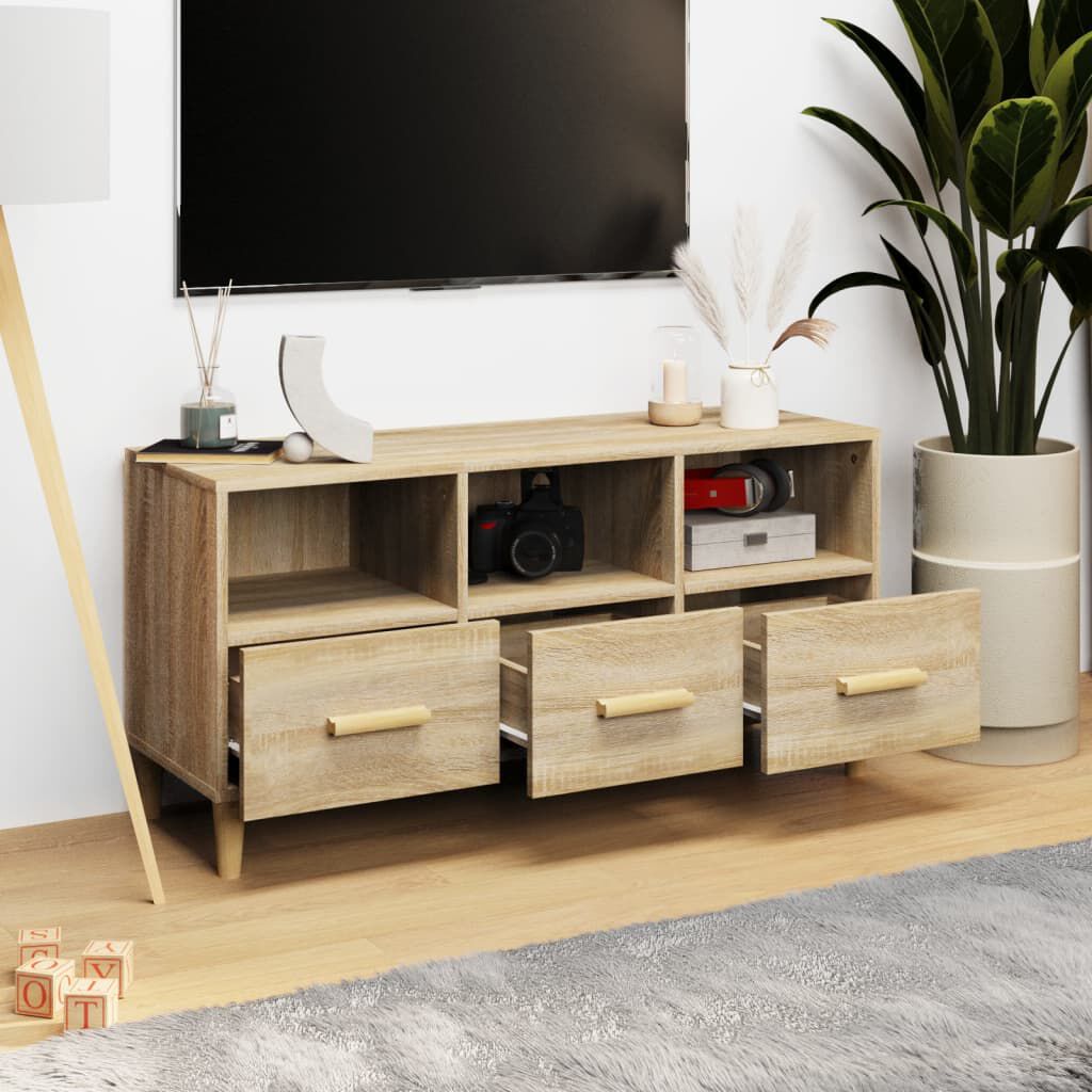 vidaXL Έπιπλο Τηλεόρασης Sonoma Δρυς 102 x 36 x 50 εκ. Επεξεργ. Ξύλο