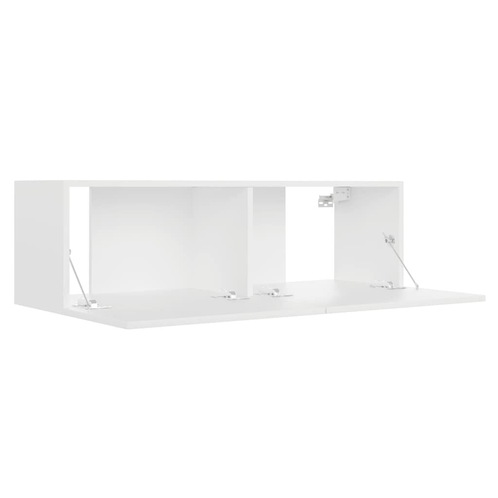 vidaXL Έπιπλο Τηλεόρασης Λευκό 100 x 30 x 30 εκ. από Επεξ. Ξύλο