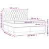 vidaXL &Kappa;&rho;&epsilon;&beta;ά&tau;&iota; Boxspring &mu;&epsilon; &Sigma;&tau;&rho;ώ&mu;&alpha; &Kappa;&rho;&epsilon;&mu; 160x200 &epsilon;&kappa;. &Upsilon;&phi;&alpha;&sigma;&mu;ά&tau;&iota;&nu;&omicron;