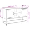 vidaXL Έπιπλο Τηλεόρασης Ανθρακί 100,5x39x60,5 εκ. από Ατσάλι