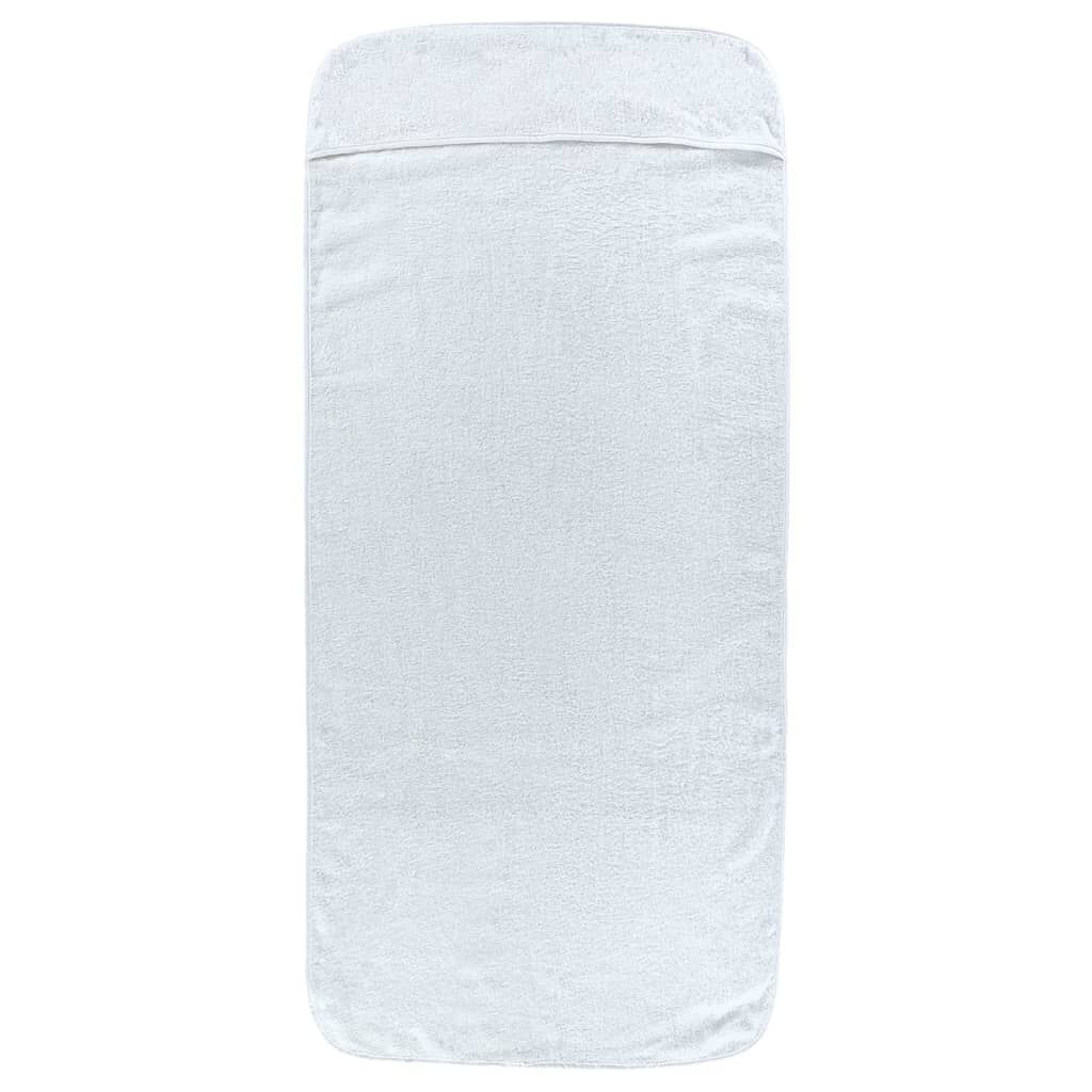 vidaXL Πετσέτες Θαλάσσης 2 τεμ. Λευκές 75 x 200 εκ. Ύφασμα 400 GSM