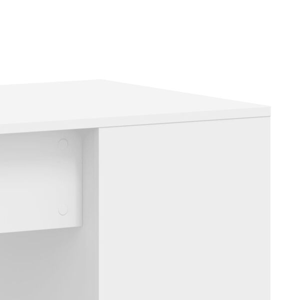 vidaXL Γραφείο Λευκό 102x50x75 εκ. από Επεξεργασμένο Ξύλο