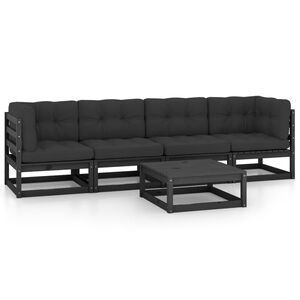 vidaXL &Sigma;&alpha;&lambda;ό&nu;&iota; &Kappa;ή&pi;&omicron;&upsilon; &Sigma;&epsilon;&tau; 5 &Tau;&epsilon;&mu;&alpha;&chi;ί&omega;&nu; &alpha;&pi;ό &Mu;&alpha;&sigma;ί&phi; &Xi;ύ&lambda;&omicron; &Pi;&epsilon;ύ&kappa;&omicron;&upsilon; &mu;&epsilon; &Mu;&alpha;&xi;&iota;&lambda;ά&rho;&iota;&alpha;