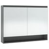 vidaXL Ντουλάπι Μπάνιου με Καθρέφτη 80x15x60 εκ. Γκρι από MDF