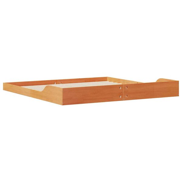 vidaXL Σκελετός Κρεβατιού Καφέ κεριού 180 x 200 cm Μασίφ ξύλο πεύκου