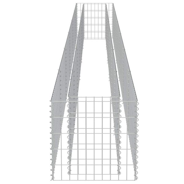 vidaXL Συρματοκιβώτιο-Γλάστρα Υπερυψωμένη 540x50x50 εκ. Γαλβ. Χάλυβας