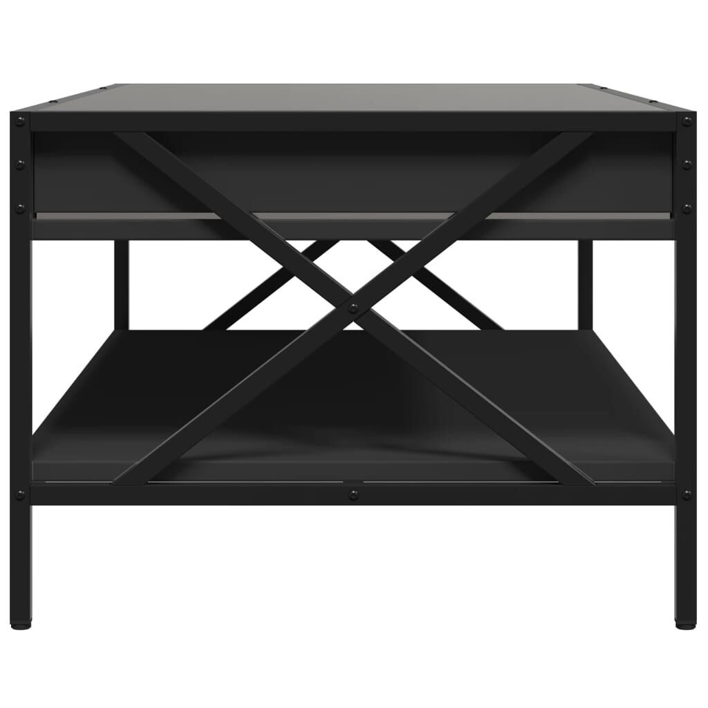 vidaXL Τραπεζάκι Σαλονιού Infinity LED Μαύρο 90x50x38 εκ.