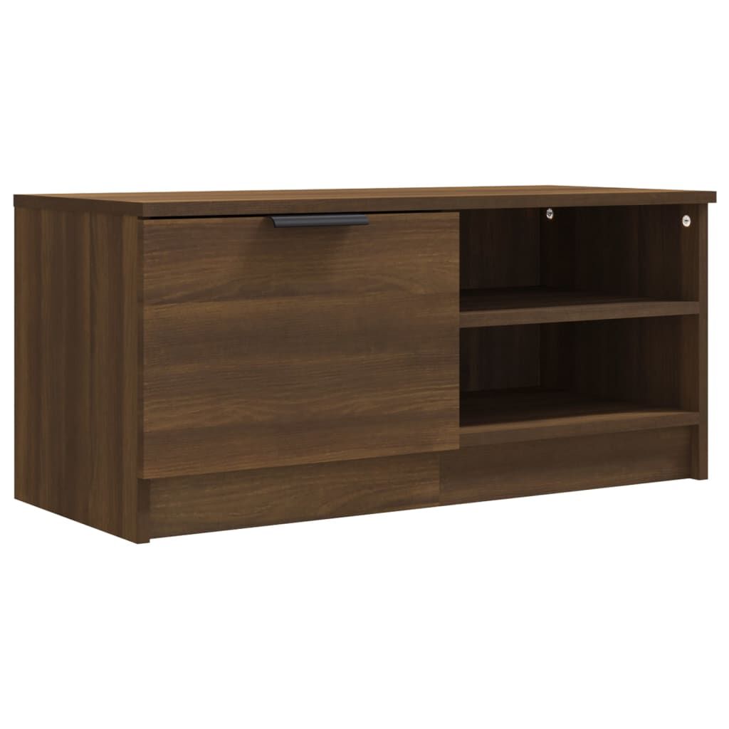 vidaXL Έπιπλο Τηλεόρασης Καφέ Δρυς 80x35x36,5 εκ. Επεξεργασμένο Ξύλο