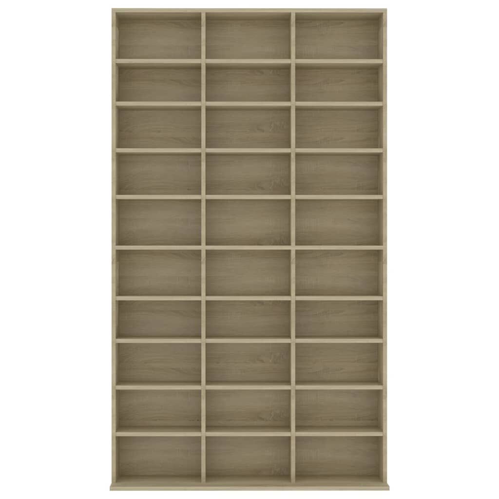 vidaXL Έπιπλο για CD Δρυς 102 x 16 x 177,5 εκ. από Επεξεργασμένο Ξύλο