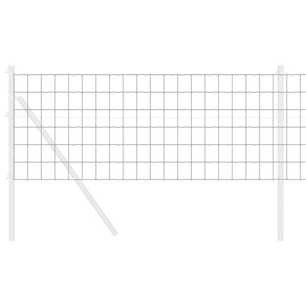 vidaXL Φράχτης Εuro Γκρι 0.4 x 10 μ Σίδηρος με επικάλυψη PVC