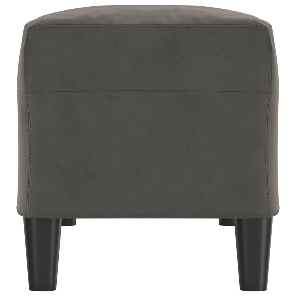 vidaXL Πάγκος Σκούρο Γκρι 100x35x41 εκ. Βελούδινος