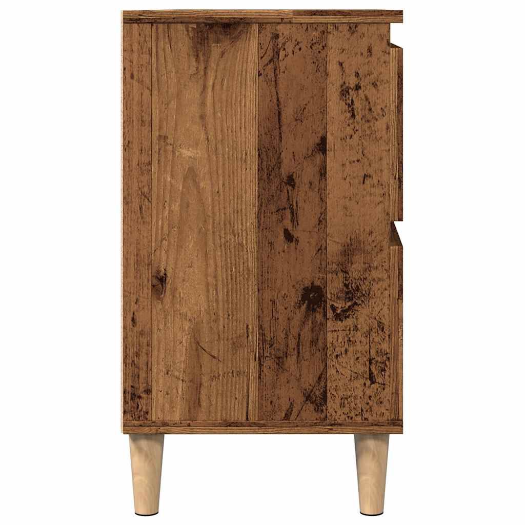vidaXL Ντουλάπι νιπτήρα Παλιό ξύλο 80x33x60 cm Κατασκευασμένο ξύλο