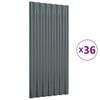 vidaXL &Pi;ά&nu;&epsilon;&lambda; &Omicron;&rho;&omicron;&phi;ή&sigmaf; 36 &tau;&epsilon;&mu;. &Alpha;&nu;&theta;&rho;&alpha;&kappa;ί 80x36 &epsilon;&kappa;. &Gamma;&alpha;&lambda;&beta;&alpha;&nu;&iota;&sigma;&mu;έ&nu;&omicron;&sigmaf; &chi;ά&lambda;&upsilon;&beta;&alpha;&sigmaf;