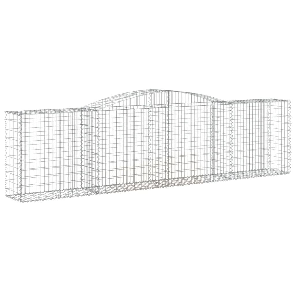 vidaXL Συρματοκιβώτιο Τοξωτό 400x50x100/120εκ. από Γαλβανισμένο Χάλυβα