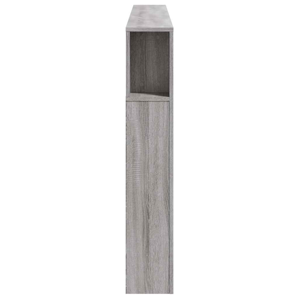 vidaXL Κεφαλάρι Κρεβατιού με LED Γκρι Sonoma 200x18,5x103,5 εκ