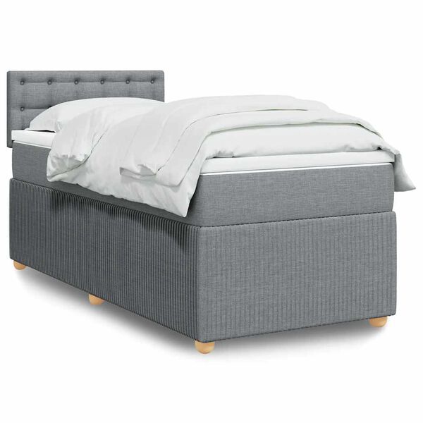 vidaXL &Kappa;&rho;&epsilon;&beta;ά&tau;&iota; Boxspring &mu;&epsilon; &Sigma;&tau;&rho;ώ&mu;&alpha; &Alpha;&nu;&omicron;&iota;&chi;&tau;ό &Gamma;&kappa;&rho;&iota; 80x200 &epsilon;&kappa;. &Upsilon;&phi;&alpha;&sigma;&mu;ά&tau;&iota;&nu;&omicron;