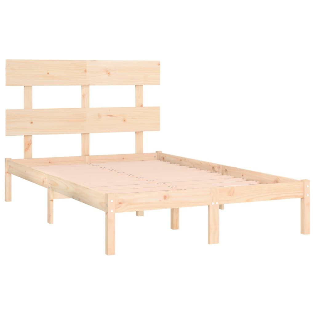 vidaXL Πλαίσιο Κρεβατιού 150 x 200 εκ. Μασίφ Ξύλο King Size