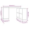 vidaXL Γραφείο Καφέ Μελί 110x50x75 εκ. από Μασίφ Ξύλο Πεύκου