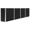 vidaXL Ζαρντινιέρα Ψηλή Ανθρακί 320x40x77 εκ. Γαλβανισμένος Χάλυβας