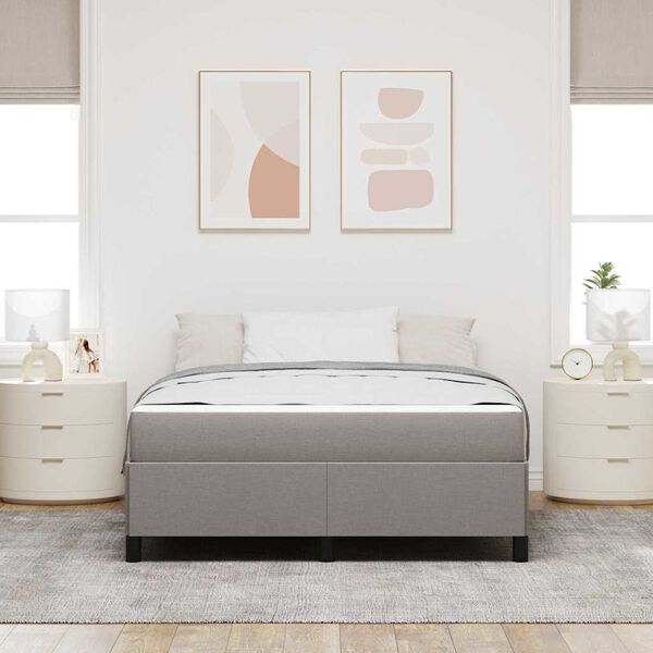 vidaXL &Kappa;&rho;&epsilon;&beta;ά&tau;&iota; &mu;&epsilon; &epsilon;&lambda;&alpha;&tau;ή&rho;&iota;&alpha; Taupe 140 x 200 cm ύ&phi;&alpha;&sigma;&mu;&alpha;