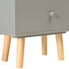 vidaXL Κομοδίνα 2 τεμ. Γκρι 40 x 30 x 50 εκ. από Μασίφ Ξύλο Πεύκου