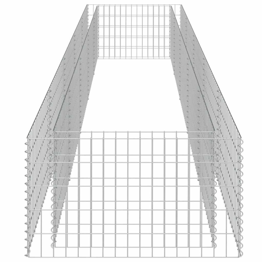vidaXL Συρματοκιβώτιο-Γλάστρα Υπερυψωμένη 450x90x50 εκ. Γαλβ. Χάλυβας