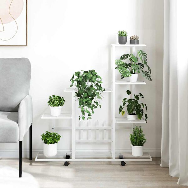 vidaXL &Alpha;&nu;&theta;&omicron;&sigma;&tau;ή&lambda;&eta; &mu;&epsilon; &Rho;ό&delta;&epsilon;&sigmaf; &Lambda;&epsilon;&upsilon;&kappa;ή 94,5 x 25 x 92,5 &epsilon;&kappa;. &Mu;&epsilon;&tau;&alpha;&lambda;&lambda;&iota;&kappa;ή