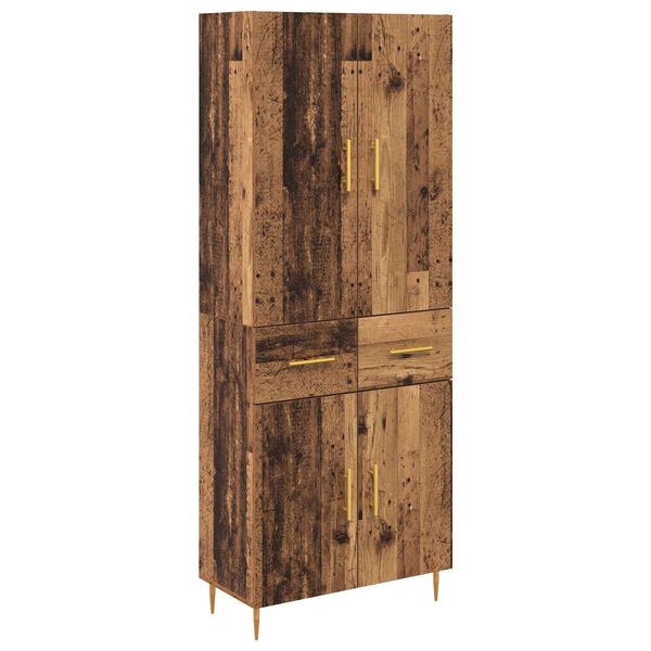 vidaXL Highboard &Pi;&alpha;&lambda;&iota;ό &Xi;ύ&lambda;&omicron; 69,5 x 34 x 180 &epsilon;&kappa;. &Epsilon;&pi;&epsilon;&xi;&epsilon;&rho;&gamma;&alpha;&sigma;&mu;έ&nu;&omicron; &xi;ύ&lambda;&omicron;