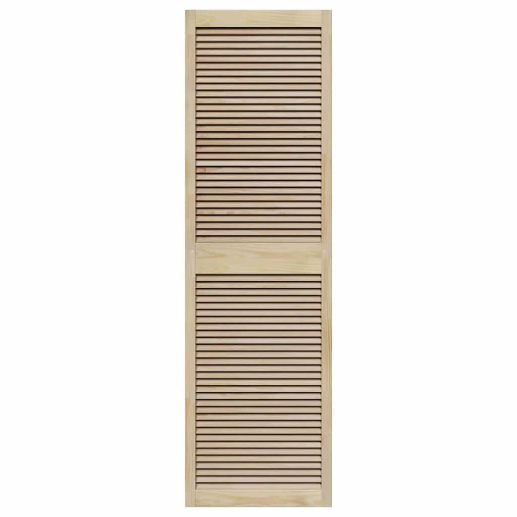 vidaXL Πόρτες Ντουλάπας με πόρτα 4 pcs Καφέ 201 x 59.5 x 2.1 εκ