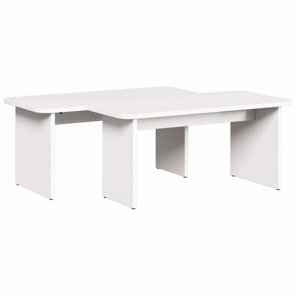 vidaXL Τραπεζάκι σαλονιού 2 pcs Λευκό 100 x 69 x 35.5 εκατοστά