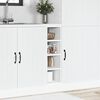 vidaXL Ντουλάπι "Riga" Λευκό 20x44,5x81,5 εκ. από Τεχνητό Ξύλο