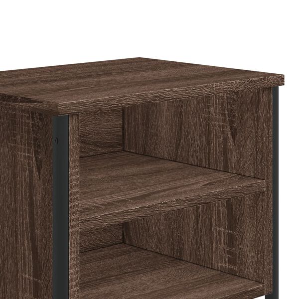 vidaXL Κομοδίνο Χρώμα Καφέ Δρυς 40 x 30 x 40 εκ. Επεξεργασμένο Ξύλο