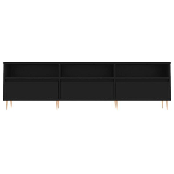 vidaXL Έπιπλο Τηλεόρασης Μαύρο 150x30x44,5 εκ. Επεξεργασμένο Ξύλο