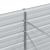 vidaXL Ζαρντινιέρα Υπερυψωμένη Ασημί 240x80x77 εκ. Γαλβανισμ. Χάλυβας
