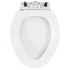 vidaXL Κάλυμμα Λεκάνης με Soft Close & Quick Release Λευκό