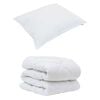 vidaXL Set Παπλώματος Χειμώνα 2 pcs Λευκό 135 x 200 cm Μικροΐνες