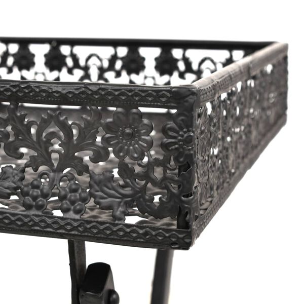 vidaXL Τραπεζάκι Πτυσσόμενο Vintage Μαύρο 58 x 35 x 72 εκ. Μεταλλικό