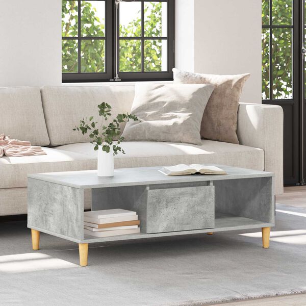 vidaXL Γκρι σκυροδέματος 103.5 x 60 x 35 εκ Επεξεργασμένο ξύλο
