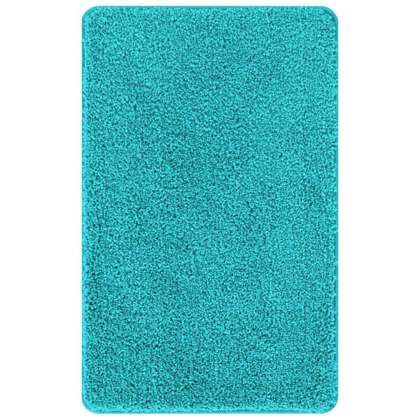 vidaXL Πατάκι μπάνιου 3 pcs Τιρκουάζ 50 x 50 cm Πολυπροπυλένιο